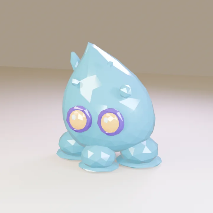 A rare icy-blue Diamond Mob